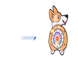 Tarcza Dart z rzutkami piłkami na rzep celowanie rzut do celu corgi