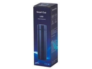Kubek termiczny termos smart LED 500ml czarny