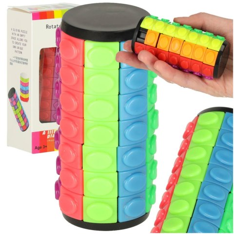 Układanka logiczna łamigłówka walec obrotowy 7 rzędów