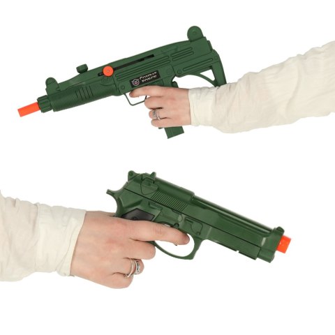 Zestaw wojskowy strój kamizelka karabin lornetka